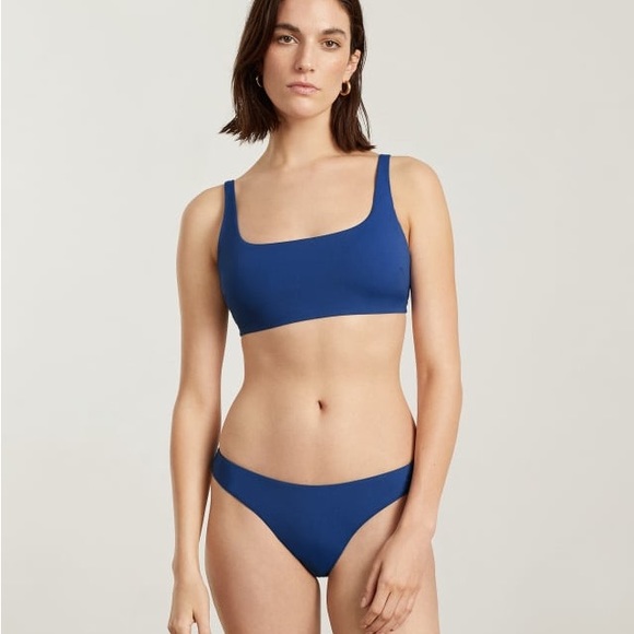 Everlane Other - (BN32) Everlane Blue The Square-Neck Bikini Top ONLY, Size‎ Large, NWT